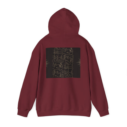 Lotus Design Hooded Sweatshirt, Unisex Hoodie, Cozy Fashion, Yoga Gift, Spiritual Apparel, Meditation Wear, Gift for Him, Gift for Her, Fall Crewneck, Autumn Vibes