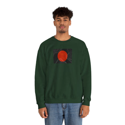 Minimalist Sunset Crewneck Sweatshirt, Cozy Unisex Sweater for Everyday Wear, Gift for Fall, Layering Essential
