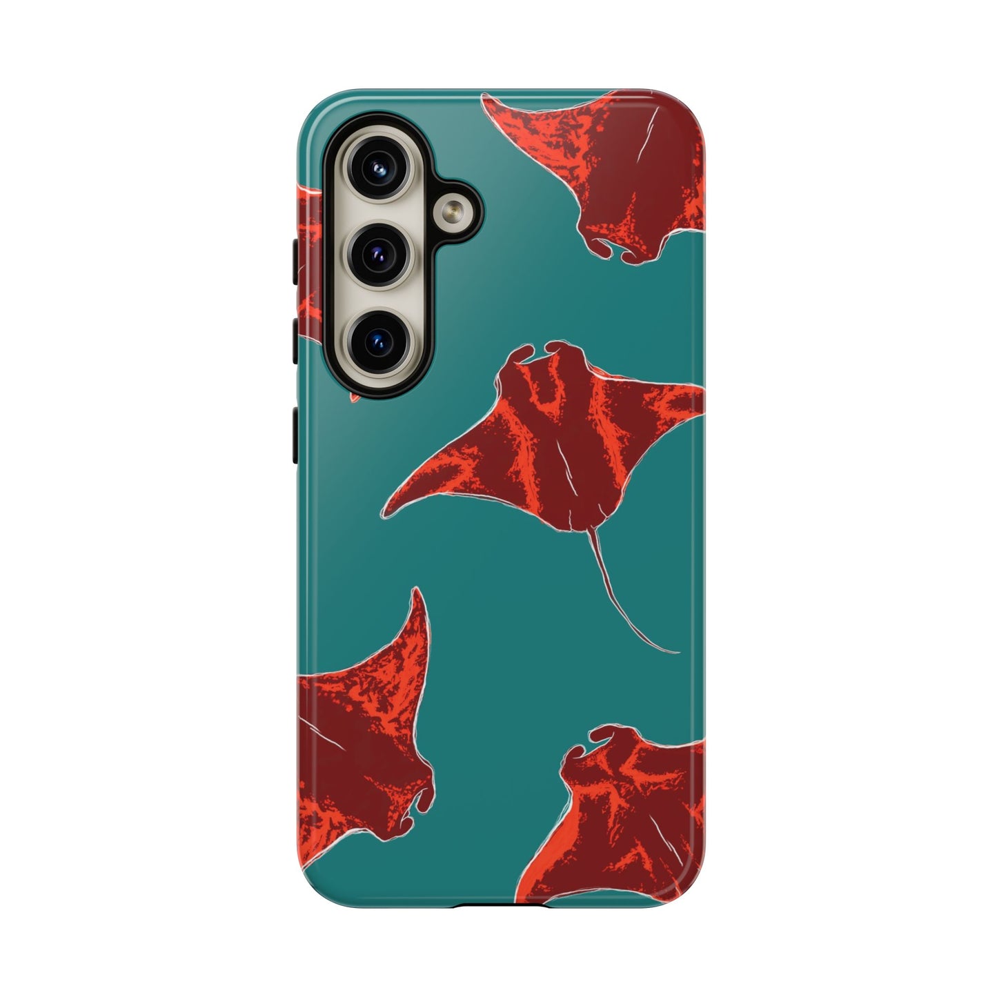 Manta Ray Phone Case, Tropical Phone Cover, Ocean Vibe Accessories, Summer Gift Idea, Marine Animal Merchandise