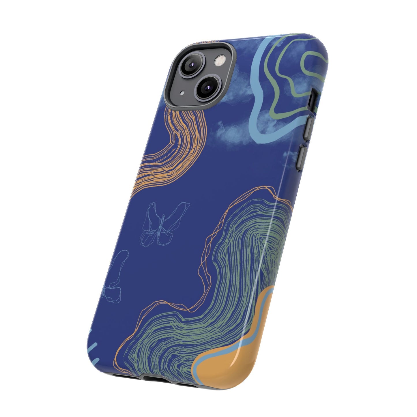 Artistic Phone Case, Abstract Phone Cover, Gift for Her, Modern Design, Boho Phone Case, Unique Phone Accessories