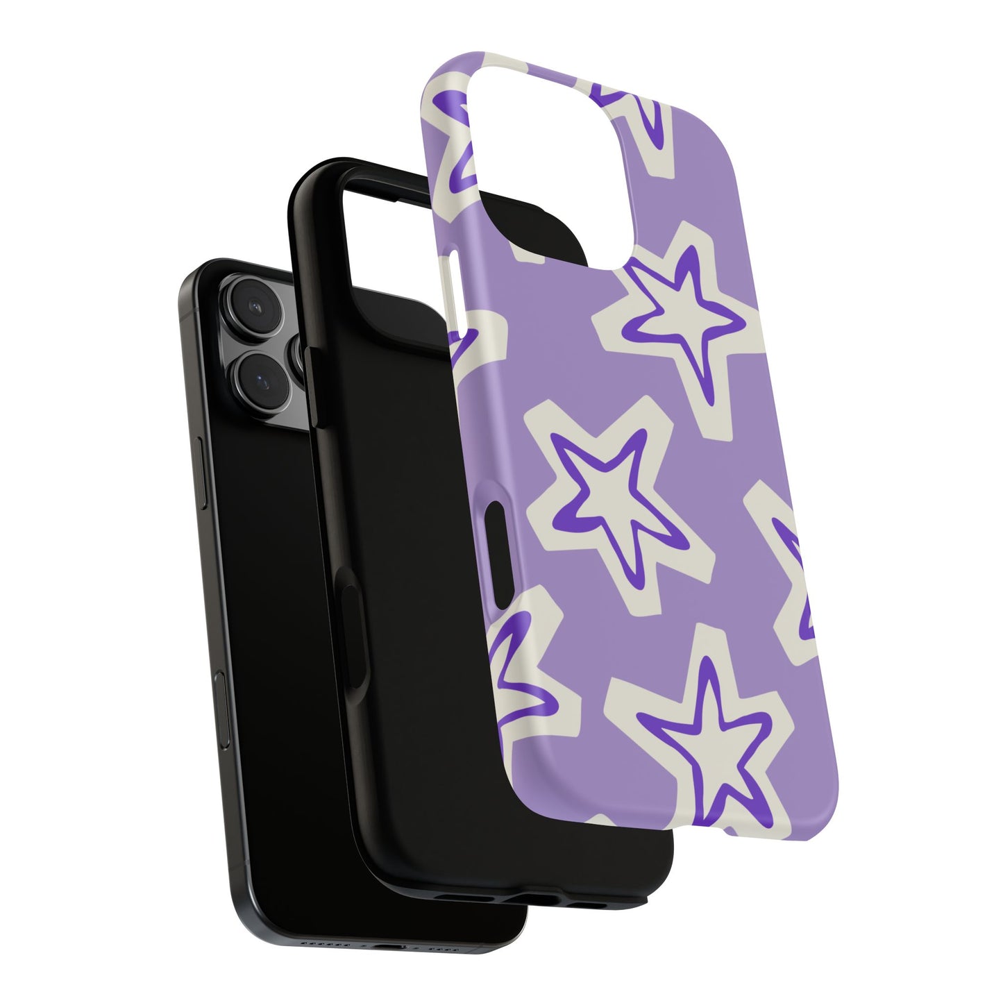 Starry Pattern Phone Case, Cute Star Design, Tough Phone Cover, Gifts for Her, Stylish Phone Accessory
