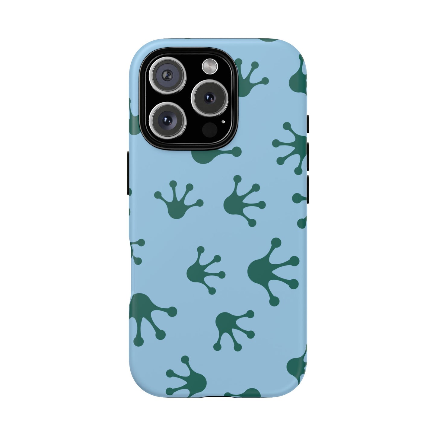 Frog Pattern Phone Case, Tough Cases for Nature Lovers, Unique Gift for Kids, Eco-Friendly Accessories, Stylish Cell Phone Cover, Cute Frog Print Pattern, Artsy Phone Cases