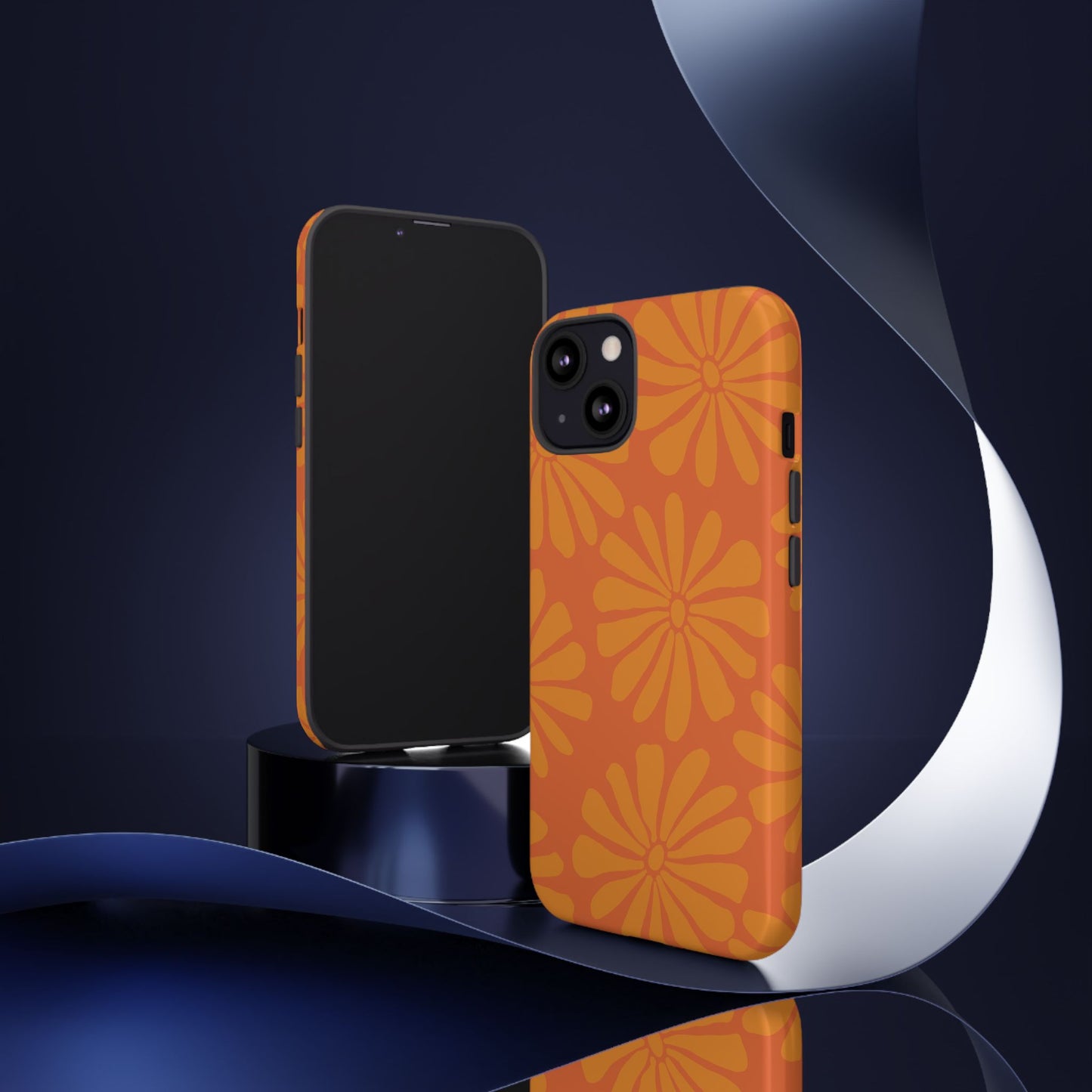 Stylish iPhone Case, Floral Phone Cover, Tough Phone Cases, Green Daisy Design, Unique Gift for Her, Spring Accessories