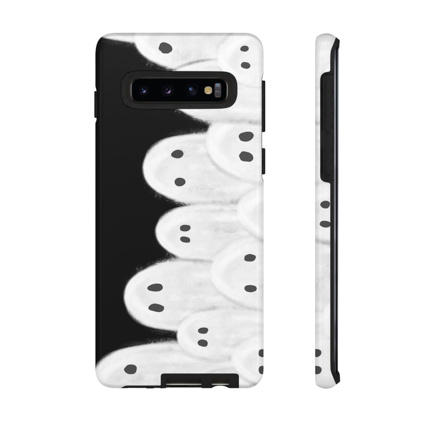 Painted Ghosts Phone Case | Ghostly Tough Phone Case for Spooky Style, Halloween Gift, Phone Cover, Ghost Theme, Unique Accessory, Spooky Season, Viral Painted Ghosts Inspired Design