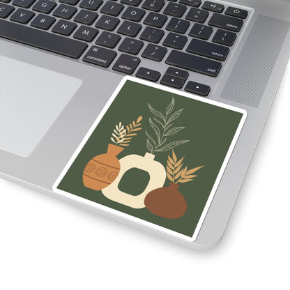 Botanical Kiss-Cut Stickers | Aesthetic Home Decor, Plant Lover Gift, Laptop/Water Bottle Stickers, Nature-Inspired Décor