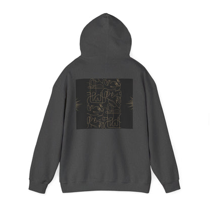 Lotus Design Hooded Sweatshirt, Unisex Hoodie, Cozy Fashion, Yoga Gift, Spiritual Apparel, Meditation Wear, Gift for Him, Gift for Her, Fall Crewneck, Autumn Vibes