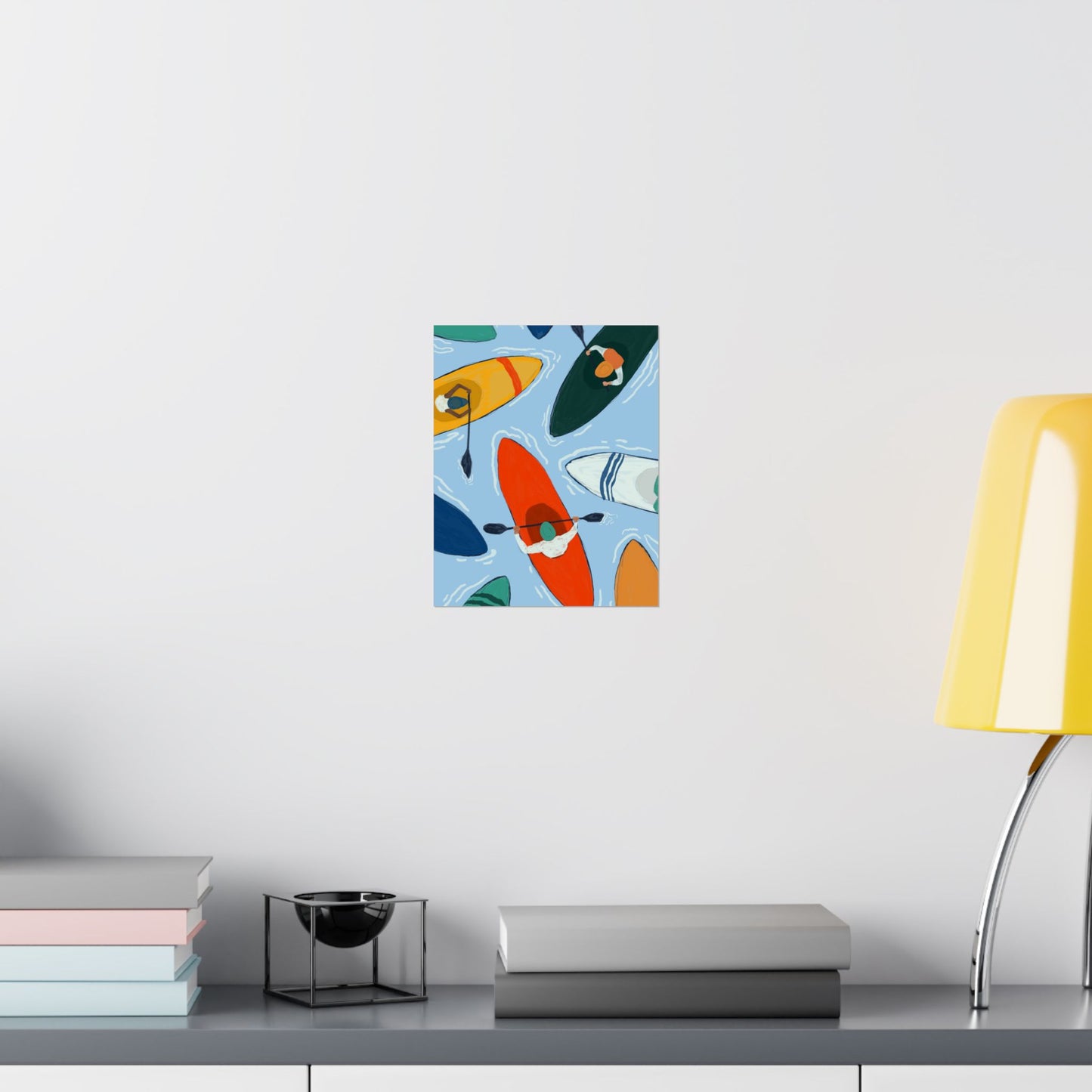 Kayaking Adventure Poster, Water Sports Wall Art, Nautical Home Decor, Gift for Him/Her, Summer Vibes