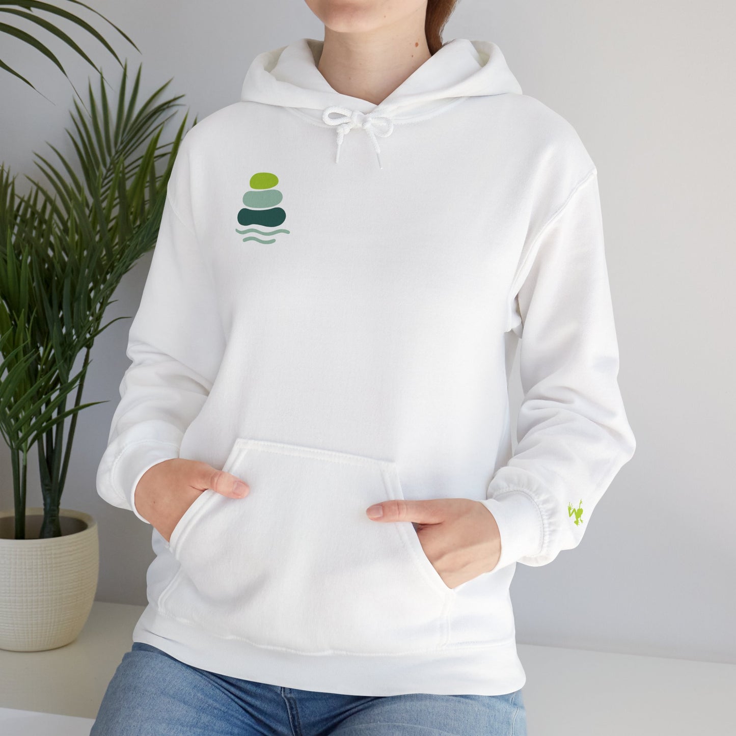 Nature-Inspired Unisex Hooded Sweatshirt, Comfortable Pullover, Casual Clothing, Eco-Friendly Gift, Chill Vibe Hoodie, Relaxing Outfit