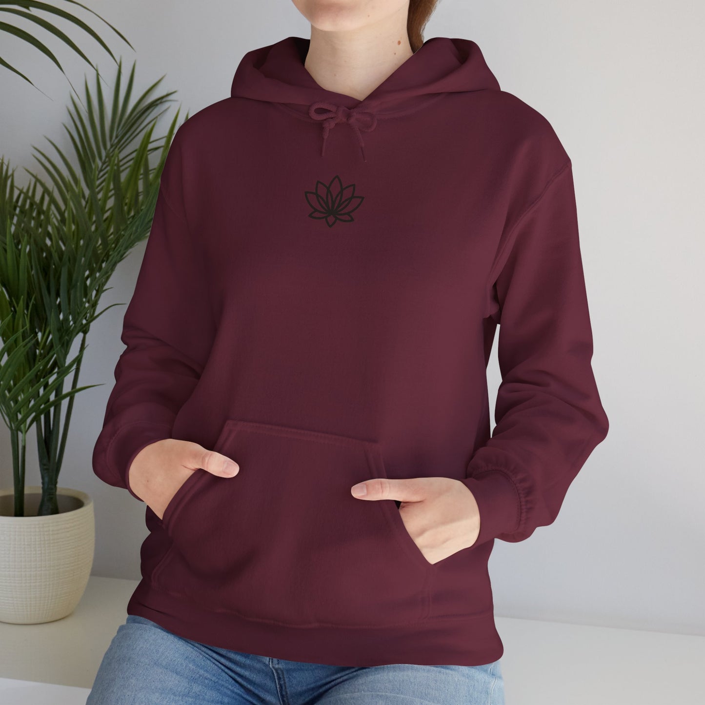 Lotus Sunshine Unisex Hoodie, Cozy Sweatshirt for Relaxation, Nature Lovers Gift, Everyday Comfort, Inspirational Outfit, Gift for Him, Gift for Her, Abstract Crewneck