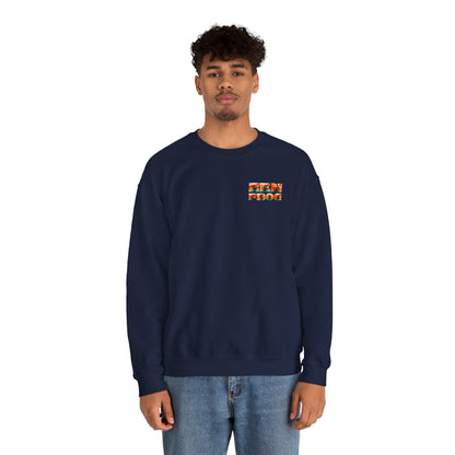 Funky Snake Unisex Crewneck Sweatshirt, Cozy Apparel, Unique Gift, Snake Art, Relaxed Style, Perfect for Casual Outings