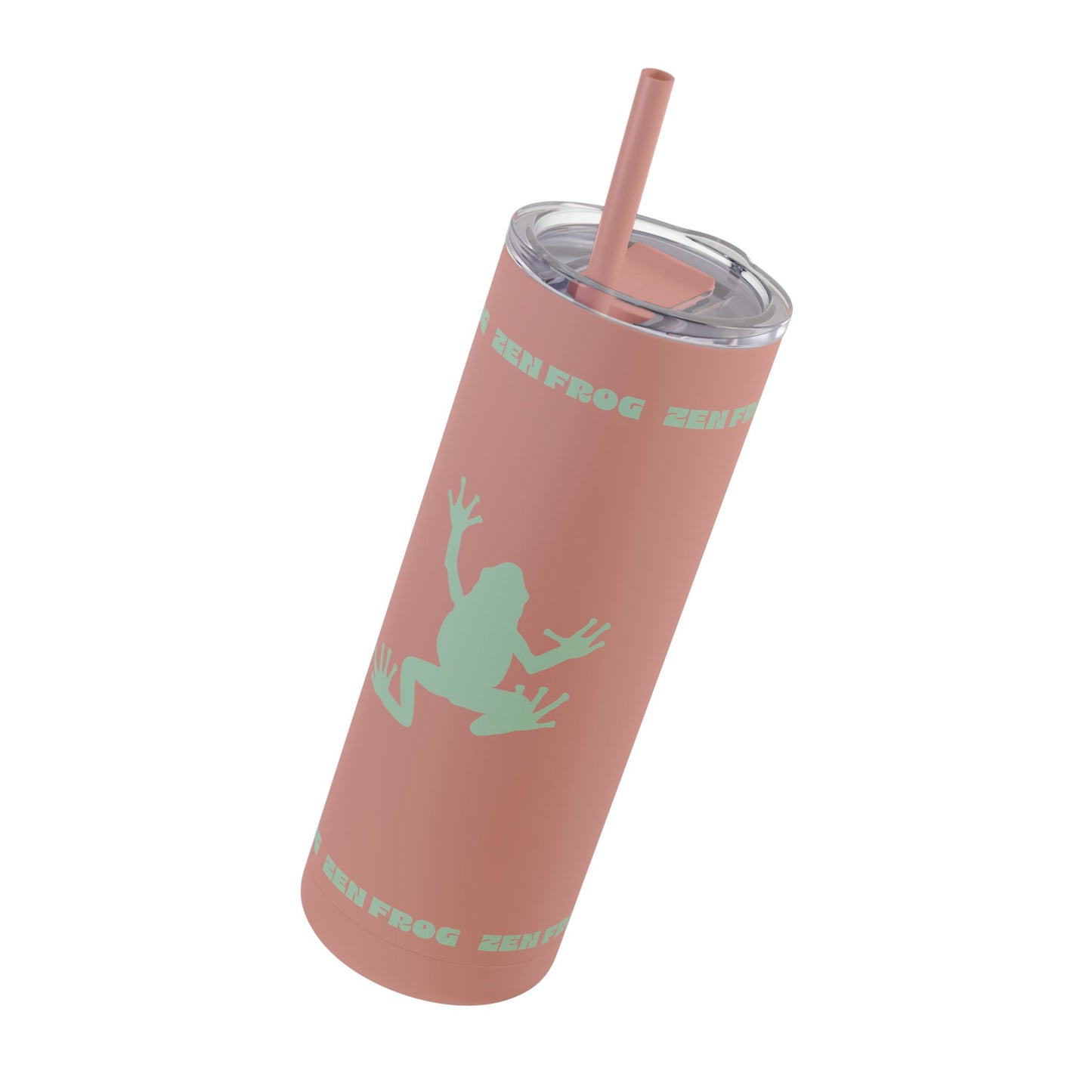 Zen Frog Skinny Tumbler, 20oz - Unique Drinkware for Nature Lovers, Eco-friendly Gift, Travel Cup, Summer Hydration, Stylish Reusable Cup