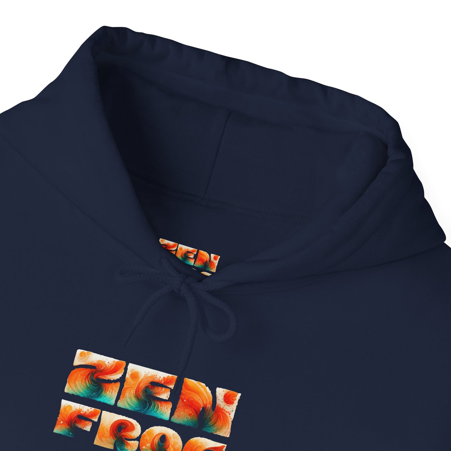 Vibrant Unisex Hoodie with Zen Frog and Snake Design, Cool Gift for Nature Lovers, Casual Wear for All Occasions, Gift for Her, Cool Hoodies