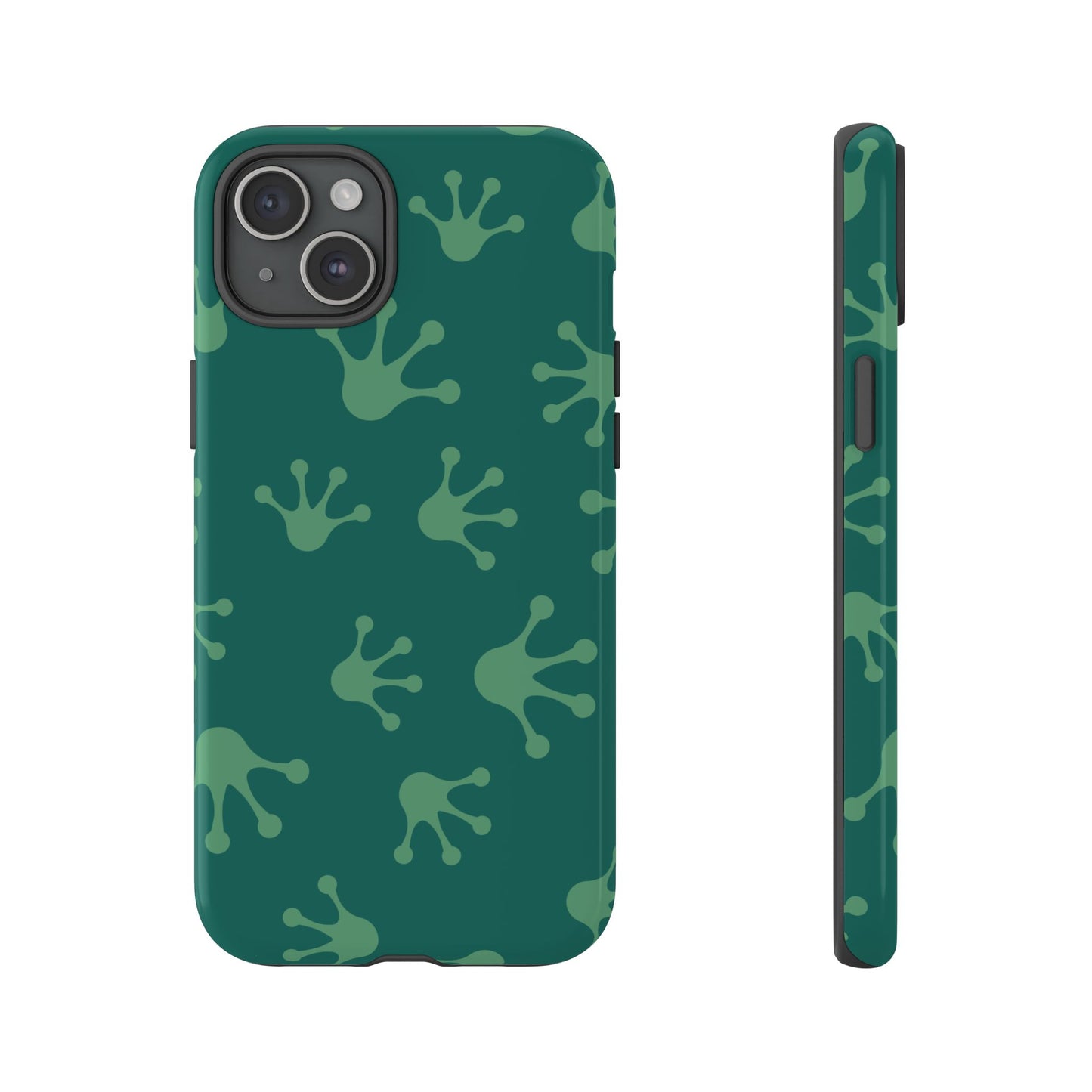 Frog Print Phone Case, Nature Lover Gift, Eco-Friendly Cover, Fun Green Design, Unique Frog Accessories