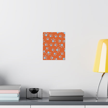 Funky Frog Splash Art Print, Kids Room Decor, Whimsical Wall Art, Nature Inspired Decor, Playful Home Touches