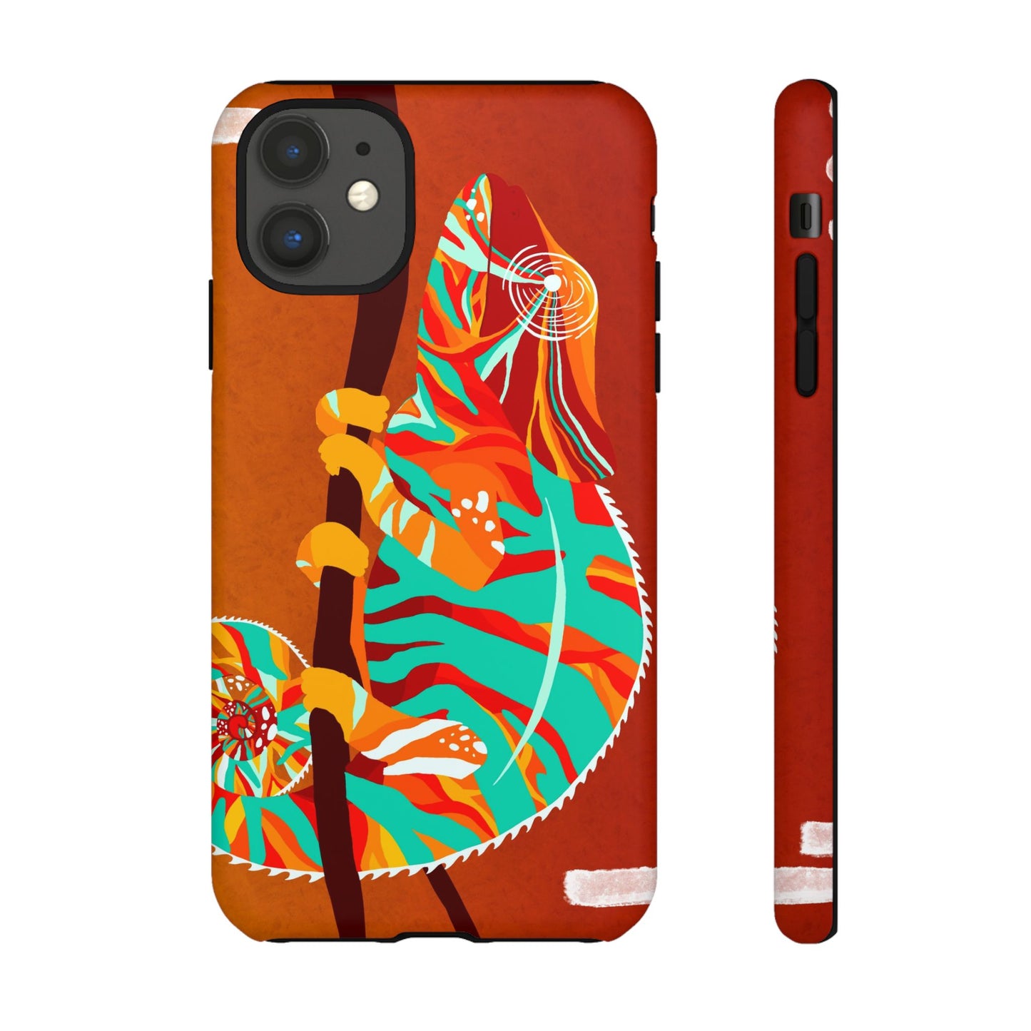 Chameleon Phone Case - Vibrant Artistic Design, Tough Cases for Animal Lovers, Unique Gift, Eco-Friendly Protection
