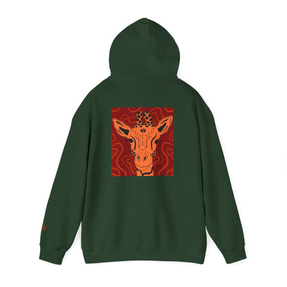 Artistic Giraffe Hoodie - Cozy Unisex Sweatshirt for Animal Lovers, Unique Gift for Birthdays, Holidays, & Casual Wear