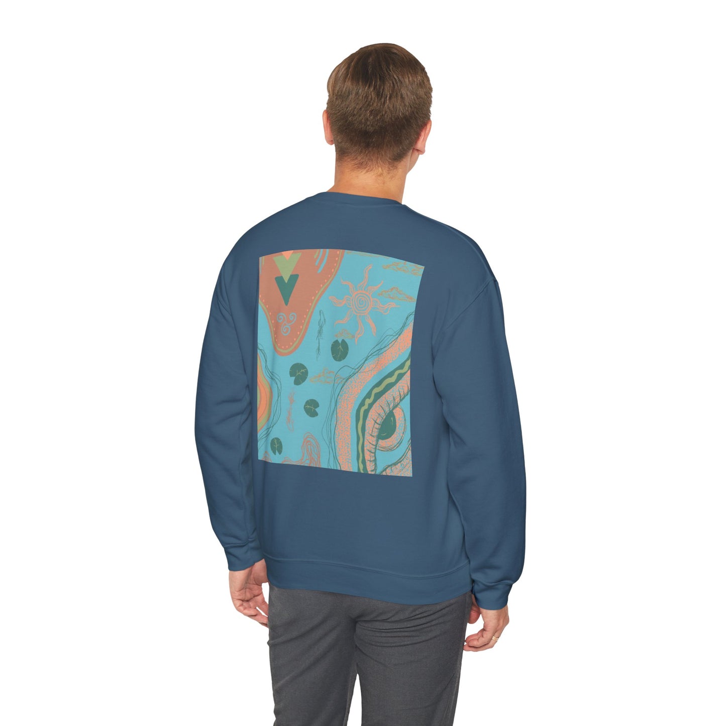 Bohemian Crewneck Sweatshirt, Cozy Sweatshirt for Art Lovers, Unique Graphic Apparel, Perfect Gift for Everyday Wear, Trendy Fashion Hoodie