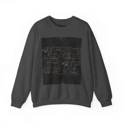 Stylish Unisex Crewneck Sweatshirt - Modern Art Design, Cozy Gift for Him/Her, Perfect for Fall, Casual Wear, Art Lovers, Abstract, Minimalist, Autumn Vibes