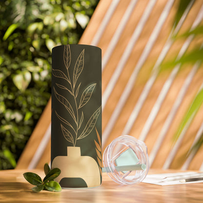 Boho-Inspired Tumbler, Modern Minimalist, Matte, Gift for Her, Mother's Day Gift, Nature Tumbler