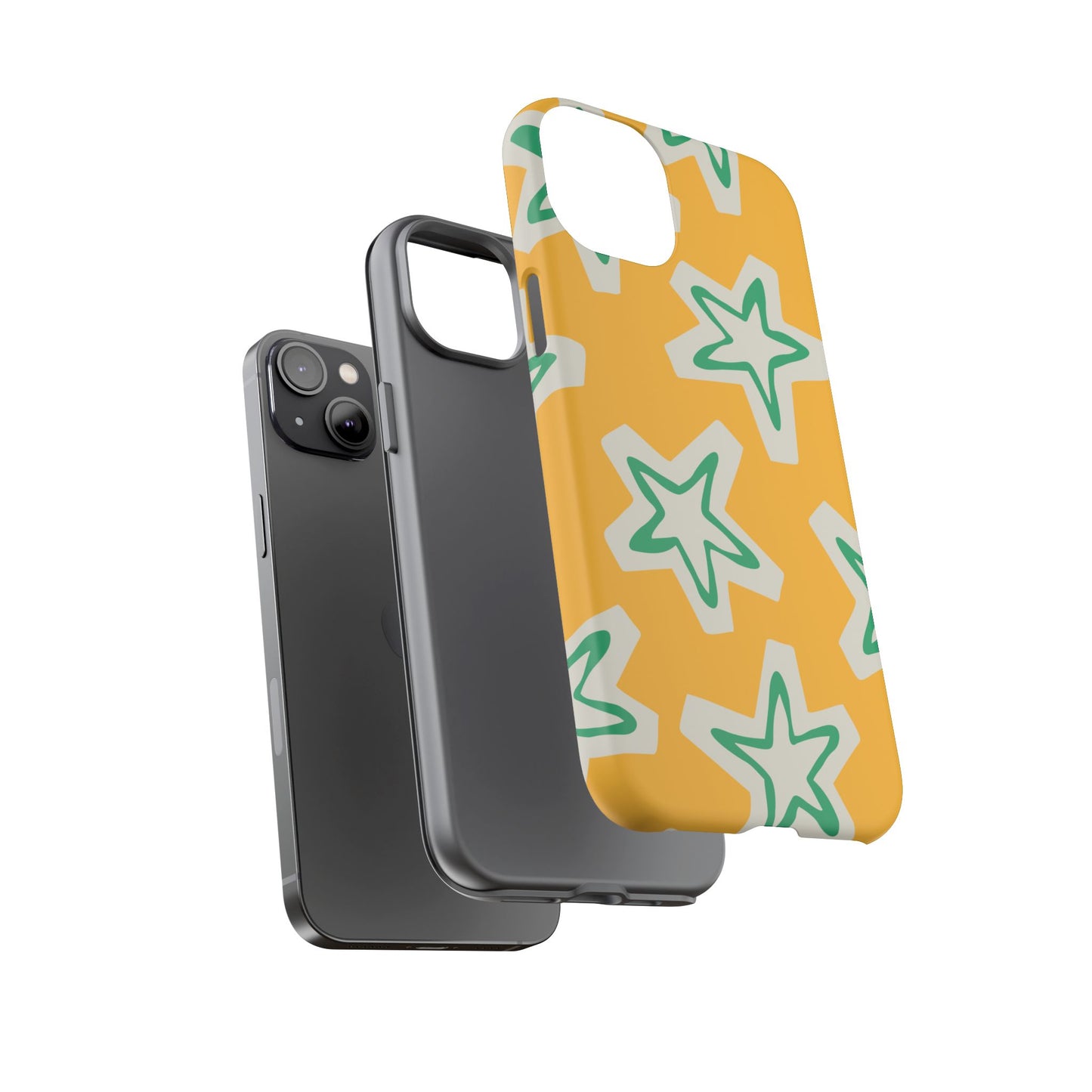 Retro Star Pattern Phone Case | Tough Cases, Colorful Cover for Phones, Phone Accessories, Gift for Her, Trendy Cases