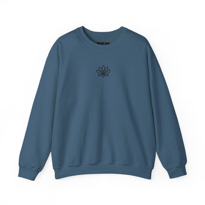 Lotus Blossom Unisex Sweatshirt - Cozy Floral Crewneck, Casual Wear, Gift for Her, Yoga Apparel, Relaxed Style, Perfect for Fall, Autumn Crewneck, Gift for Her, Gift for Him