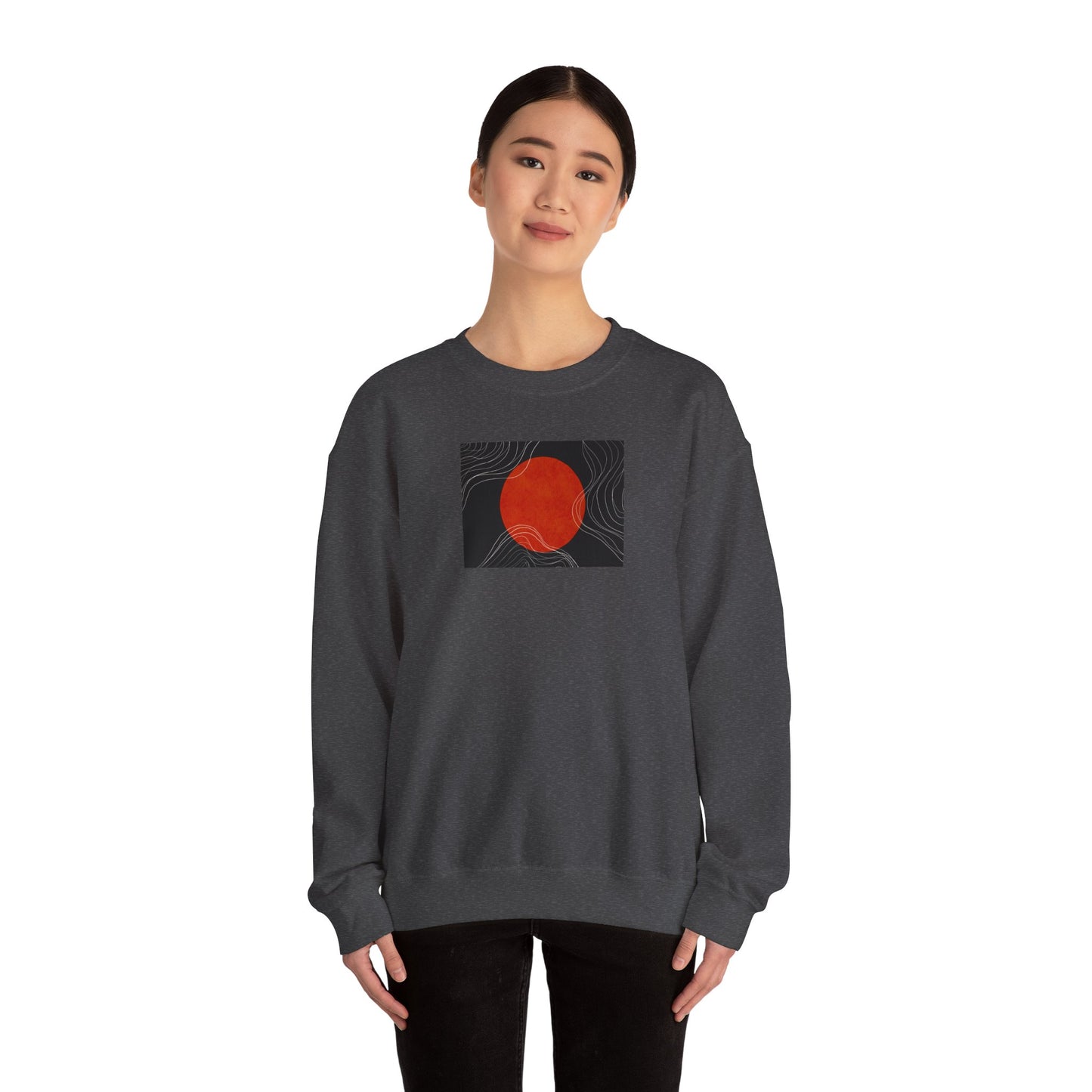 Minimalist Sunset Crewneck Sweatshirt, Cozy Unisex Sweater for Everyday Wear, Gift for Fall, Layering Essential