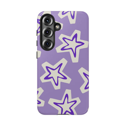 Starry Pattern Phone Case, Cute Star Design, Tough Phone Cover, Gifts for Her, Stylish Phone Accessory