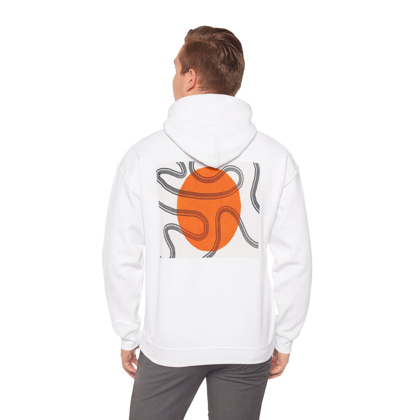 Lotus & Sun Graphic Hoodie - Cozy Unisex Sweatshirt, Trendy Casual Wear, Yoga Gift, Inspirational Apparel, Relaxed Style