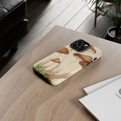 Mushroom Phone Case - Nature Lover, Eco-Friendly Gift, Cute Cell Phone Cover, Aesthetic Tech Accessory, Unique Fall Decor, Artsy Phone Cases, Cute, Gift for Her, Nature-inspired Designs, Durable Cases