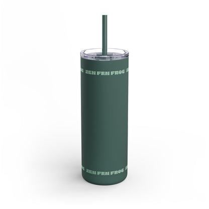 Zen Frog Skinny Tumbler, 20oz - Unique Drinkware for Nature Lovers, Eco-friendly Gift, Travel Cup, Summer Hydration, Stylish Reusable Cup