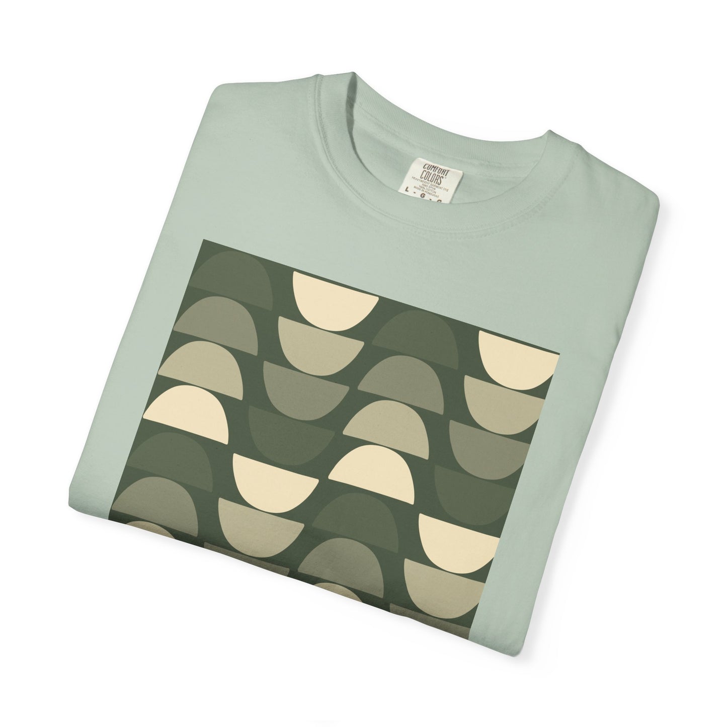 Stylish Unisex Garment-Dyed T-Shirt with Abstract Wave Design, Casual Wear, Graphic Tee, Unique Fashion, Gift for Him/Her