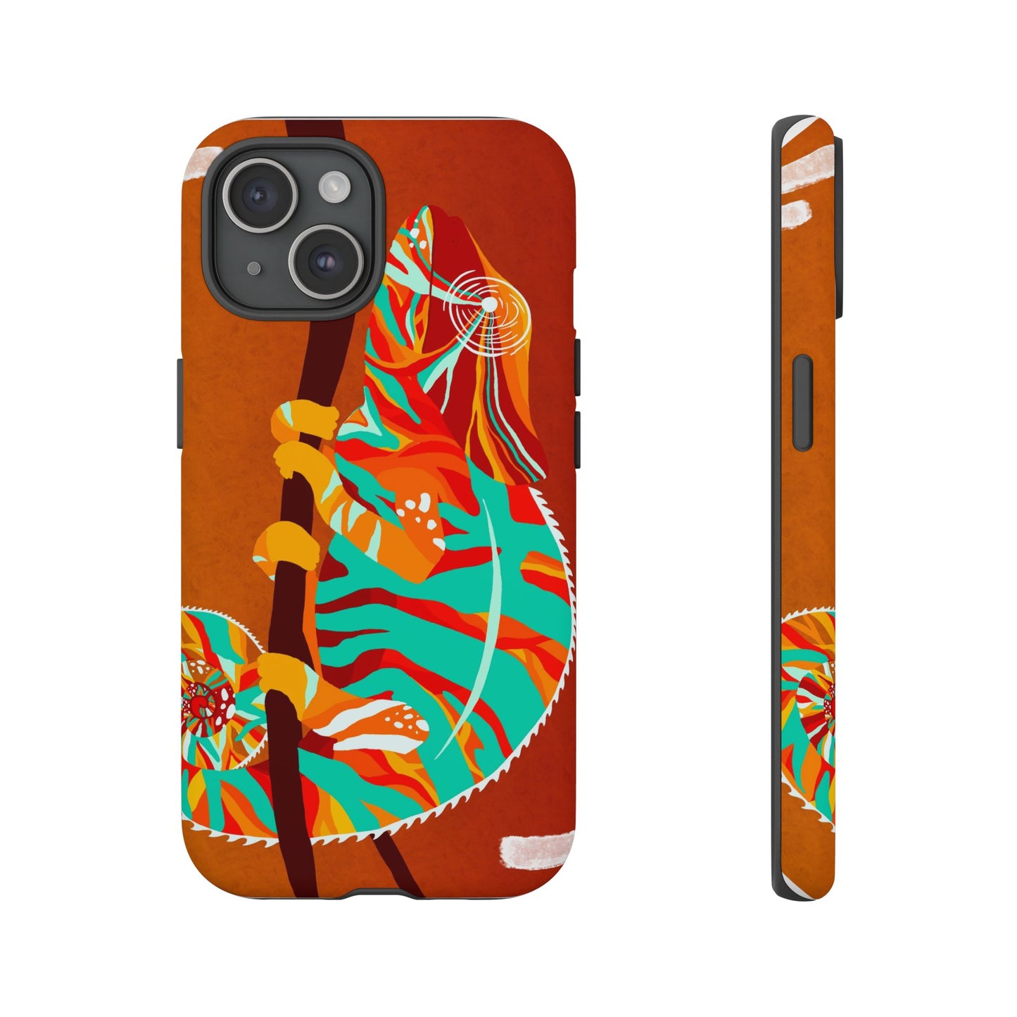 Chameleon Phone Case - Vibrant Artistic Design, Tough Cases for Animal Lovers, Unique Gift, Eco-Friendly Protection