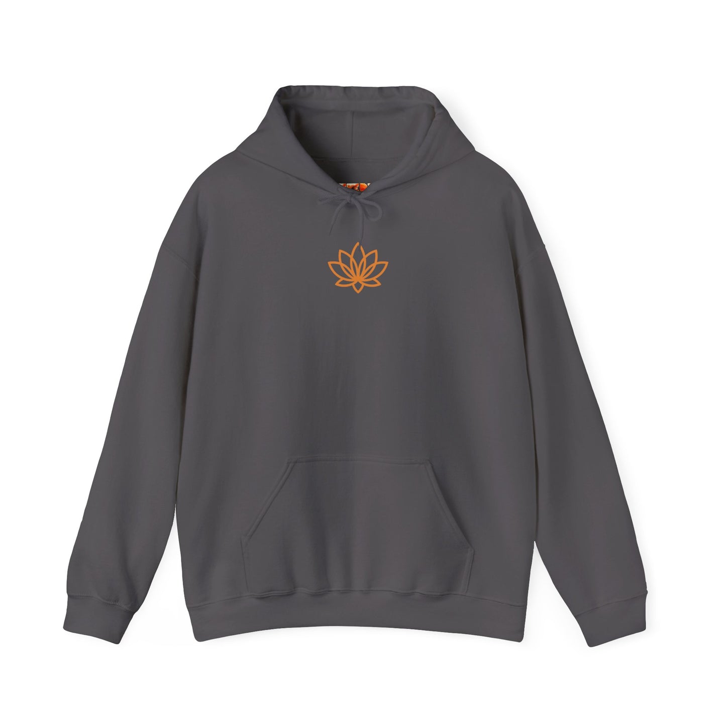 Serene Adventure Hoodie with Lotus Design, Eco-Friendly Sweatshirt for Outdoors, Yoga, Surfing, Beach Days, Mindfulness, Gift for Her, Gift for Him, Kayak Sweatshirt, Outdoor Designs
