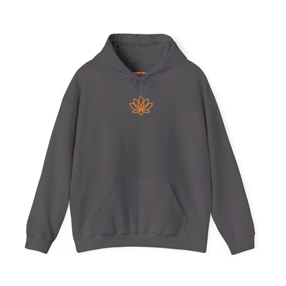 Serene Adventure Hoodie with Lotus Design, Eco-Friendly Sweatshirt for Outdoors, Yoga, Surfing, Beach Days, Mindfulness, Gift for Her, Gift for Him, Kayak Sweatshirt, Outdoor Designs