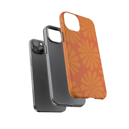 Stylish iPhone Case, Floral Phone Cover, Tough Phone Cases, Green Daisy Design, Unique Gift for Her, Spring Accessories