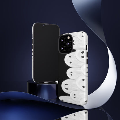 Painted Ghosts Phone Case | Ghostly Tough Phone Case for Spooky Style, Halloween Gift, Phone Cover, Ghost Theme, Unique Accessory, Spooky Season, Viral Painted Ghosts Inspired Design