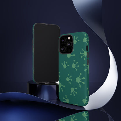 Frog Print Phone Case, Nature Lover Gift, Eco-Friendly Cover, Fun Green Design, Unique Frog Accessories