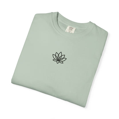 Lotus Bloom Unisex T-shirt, Soft Cotton Tee, Spiritual Gift, Meditation Wear, Casual Daily Outfit, Nature Lover Apparel