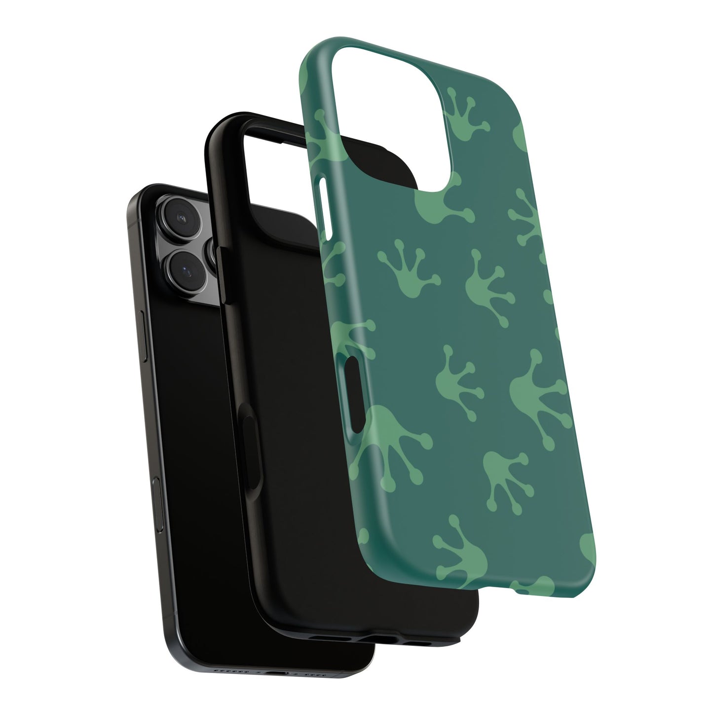 Frog Print Phone Case, Nature Lover Gift, Eco-Friendly Cover, Fun Green Design, Unique Frog Accessories
