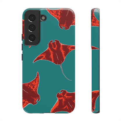 Manta Ray Phone Case, Tropical Phone Cover, Ocean Vibe Accessories, Summer Gift Idea, Marine Animal Merchandise