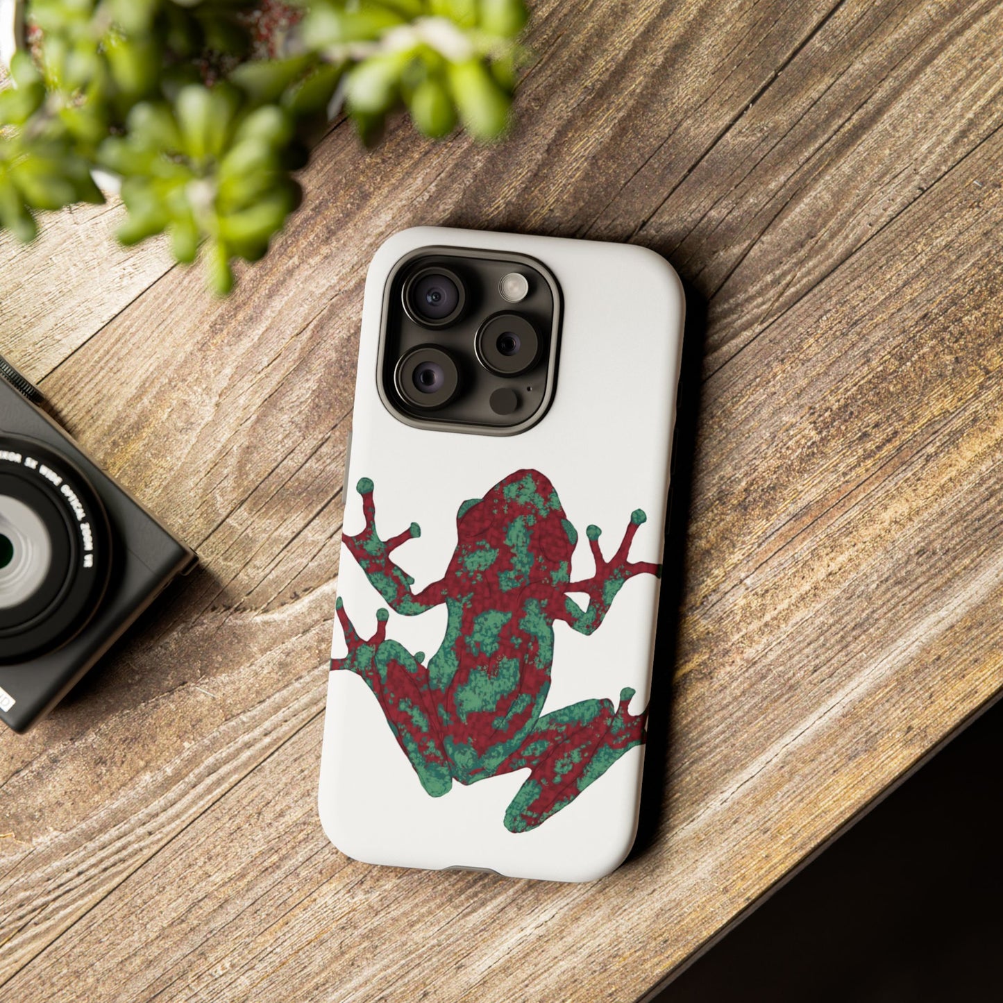 Frog Phone Case, Tough Cases, Eco-Friendly Phone Accessories, Unique Gifts for Nature Lovers, Cute Frog Design