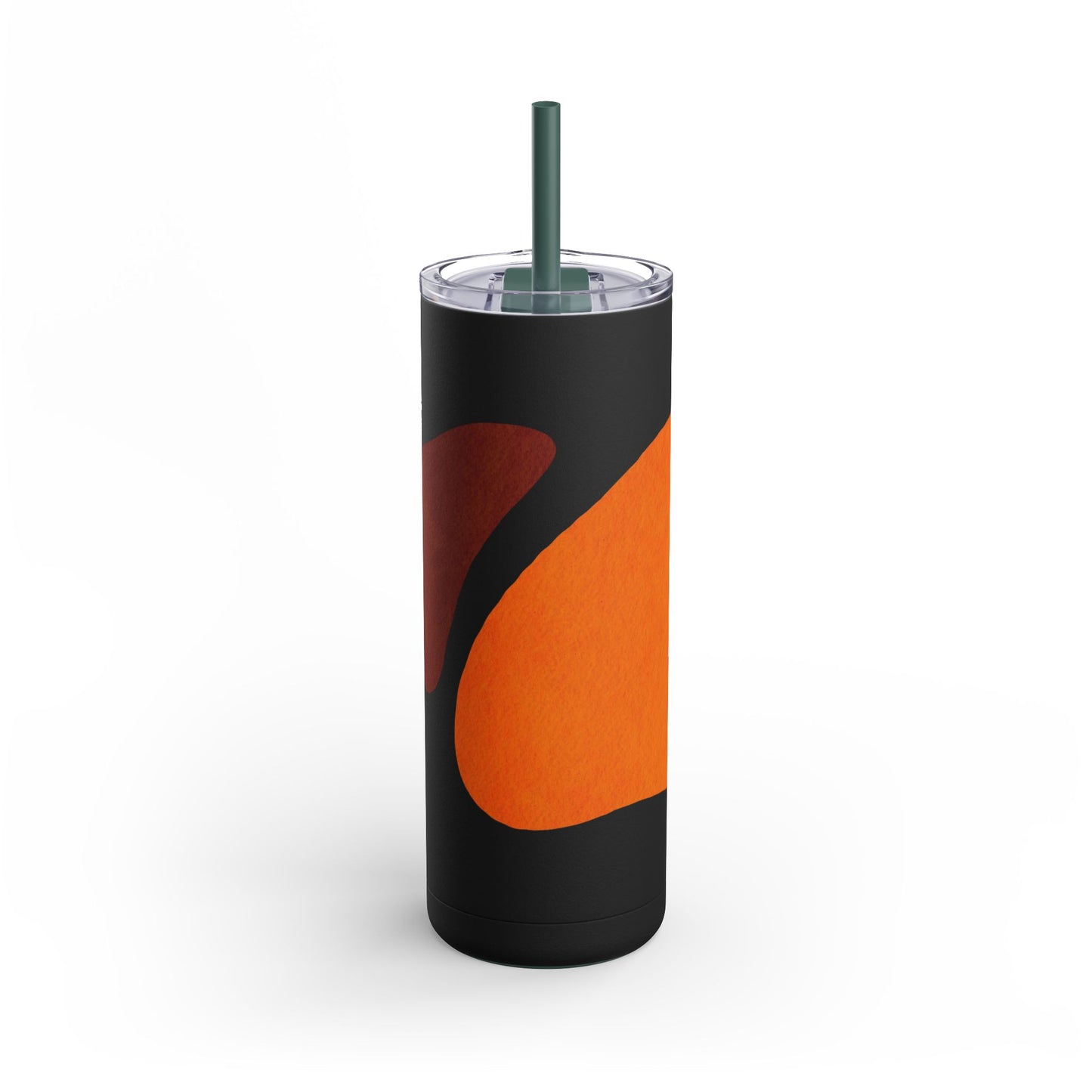 Modern Abstract Skinny Tumbler with Straws, Trendy Drinkware for Stylish Hydration, Ideal for Gifts, Home, and Parties