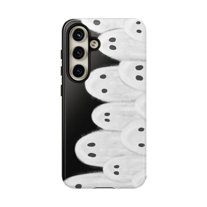 Painted Ghosts Phone Case | Ghostly Tough Phone Case for Spooky Style, Halloween Gift, Phone Cover, Ghost Theme, Unique Accessory, Spooky Season, Viral Painted Ghosts Inspired Design