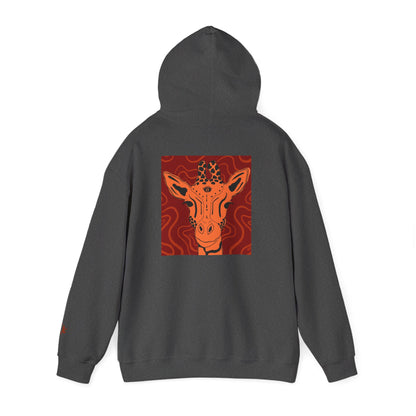 Artistic Giraffe Hoodie - Cozy Unisex Sweatshirt for Animal Lovers, Unique Gift for Birthdays, Holidays, & Casual Wear