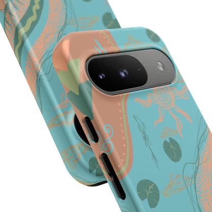 Whimsical Phone Case with Artistic Ocean Design, Floral Phone Cover, Unique Gift for Nature Lovers, Eco-Friendly Cell Accessories, [...]