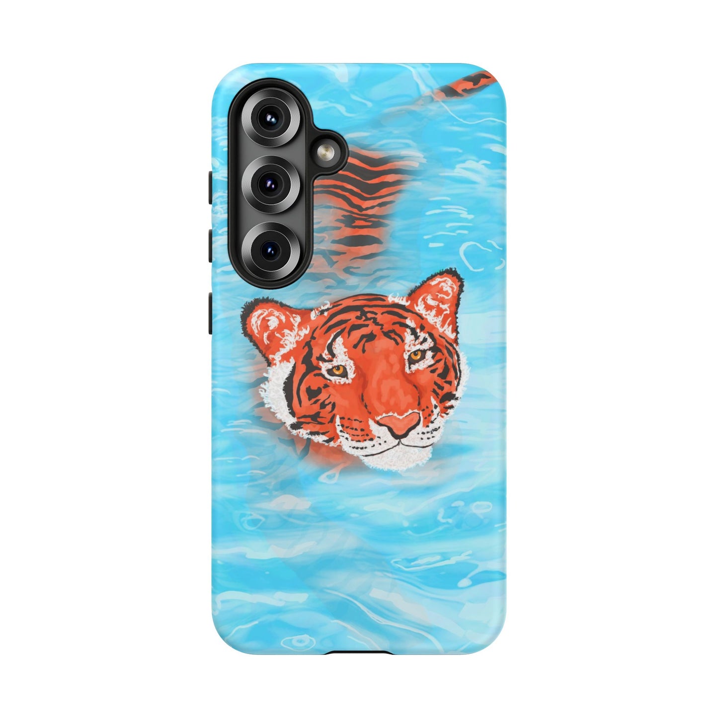 Vibrant Tiger Phone Case, Wildlife Lover Gift, Phone Accessories, Animal Print Case, Summer Vibe, Cool Phone Cover