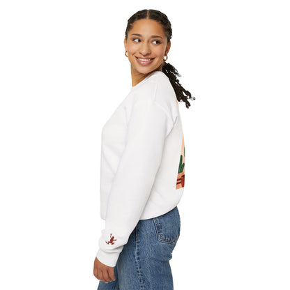 Cactus Art Crewneck Sweatshirt - Cozy unisex pullover, perfect for plant lovers, everyday wear, gifts for him/her, and casual outings