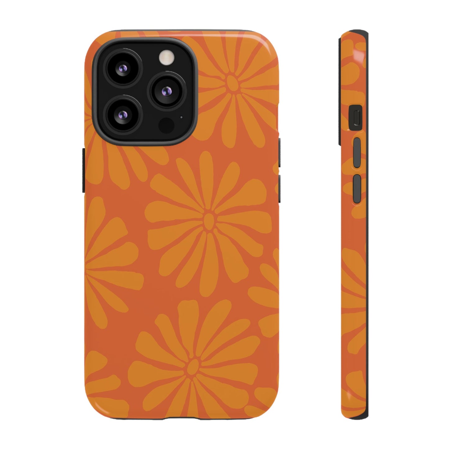 Stylish iPhone Case, Floral Phone Cover, Tough Phone Cases, Green Daisy Design, Unique Gift for Her, Spring Accessories