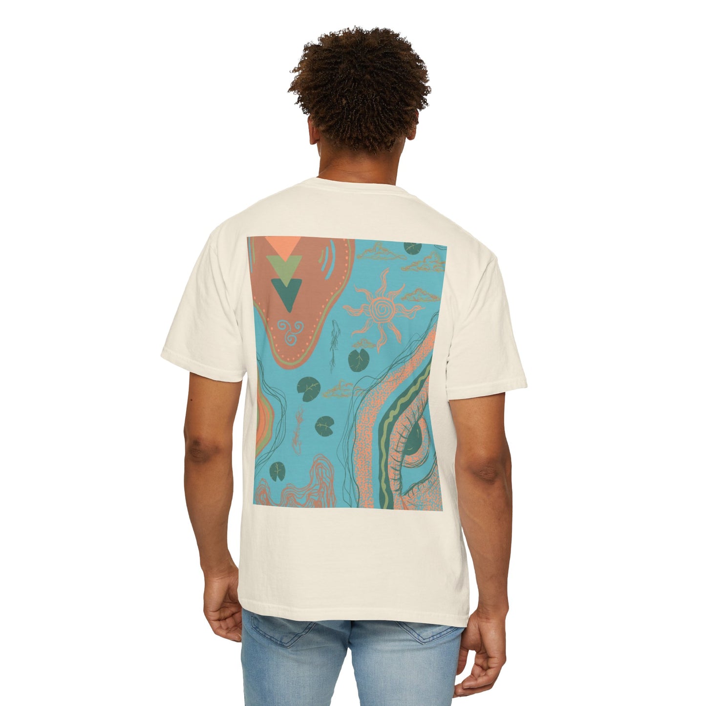 Vibrant Unisex Graphic T-shirt, Bohemian Tee, Casual Wear, Gift for Friends, Festival Apparel, Summer Style, Unique Design