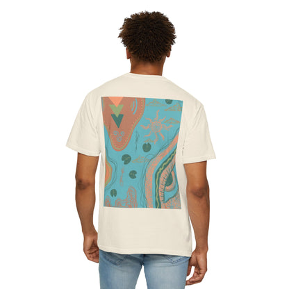 Vibrant Unisex Graphic T-shirt, Bohemian Tee, Casual Wear, Gift for Friends, Festival Apparel, Summer Style, Unique Design